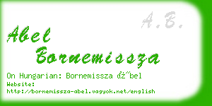 abel bornemissza business card